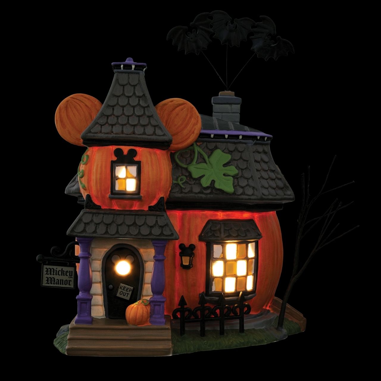 Mickey will give you something good to eat if you are brave enough to visit Mickey's Haunted Manor.