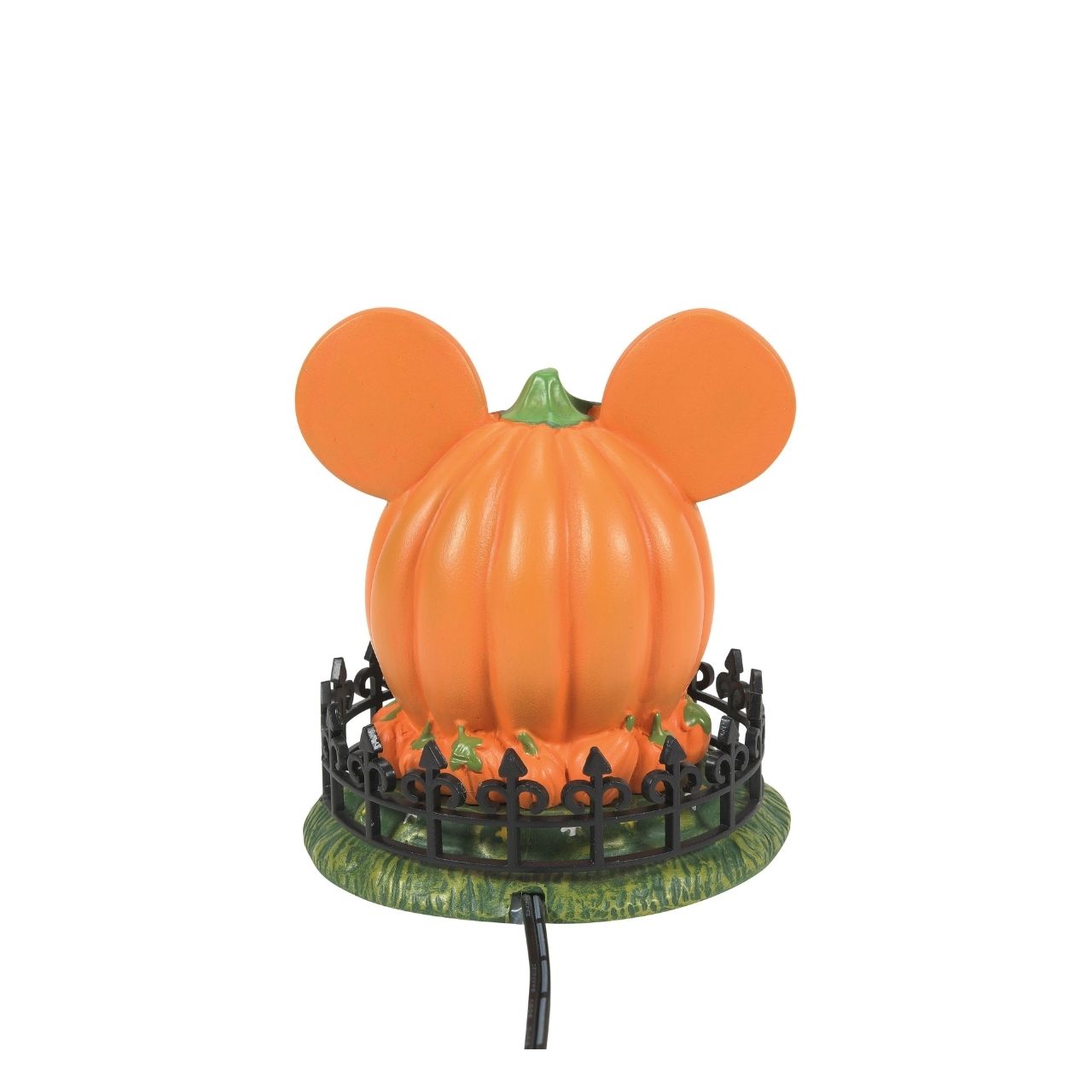 This large lit pumpkin is the perfect center to your Disney Village display. The jack-o-lantern's smiling face welcomes all to the fall festivities.
