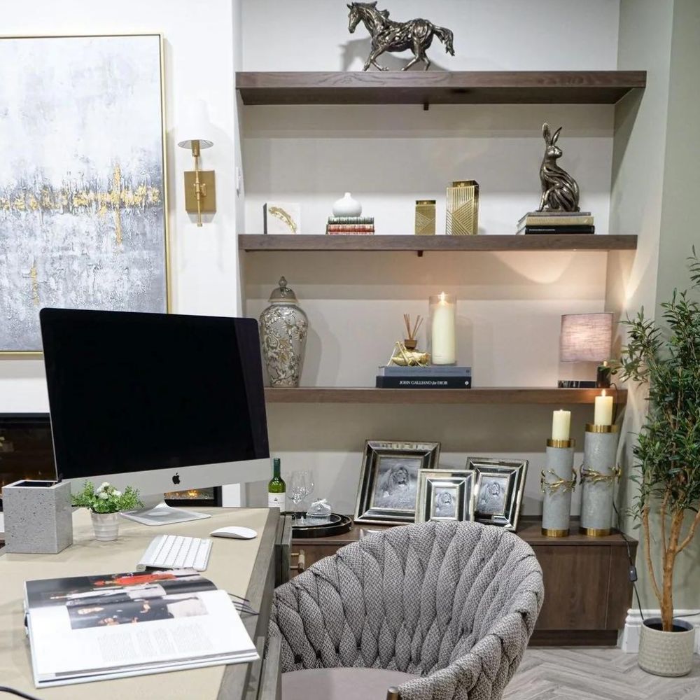 Mindy Brownes Amira 19'' Jar  Get classic botanical vibes with this neutral toned porcelain ginger jar, perfect for shelf styling as a solo feature piece or paired in two's it will definitely give a soft botanical edge to your interior!