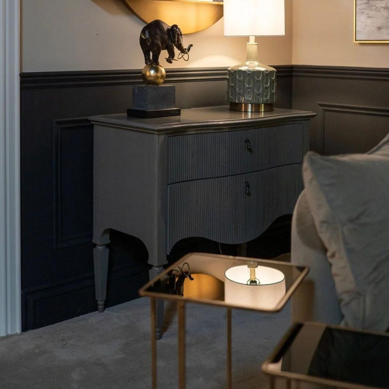 A sleek, contemporary set of 2 tables that elevates your living experience, this classic set of tables feature an elegant play of lines and geometry of frames.