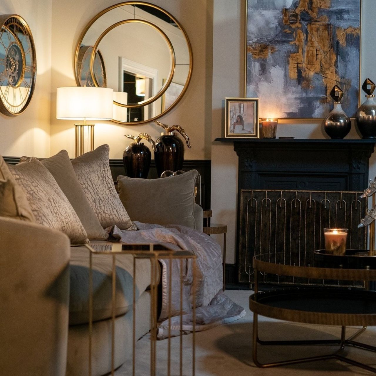 A sleek, contemporary set of 2 tables that elevates your living experience, this classic set of tables feature an elegant play of lines and geometry of frames.