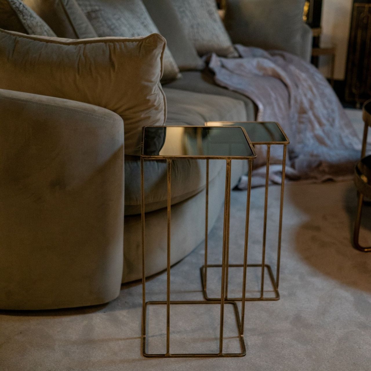 A sleek, contemporary set of 2 tables that elevates your living experience, this classic set of tables feature an elegant play of lines and geometry of frames.