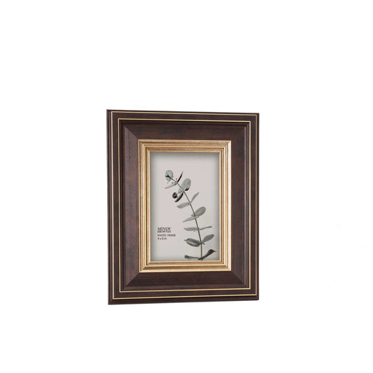 Haiden Picture Frame 4 x 6 by Mindy Brownes  Capture your special moments with a frame from Mindy Brownes. Dark brown and gold in colour, a classic design combination.