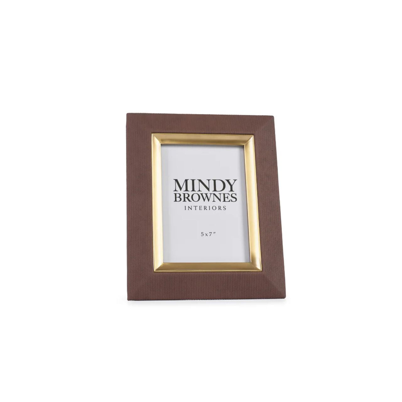 The Sutera Picture Frame in Brown 5x7 boasts a classic and elegant design with gold accents. The perfect way to preserve and showcase your memories, this photo frame adds a touch of sophistication to any room. Timeless and versatile, it complements a variety of décor styles.