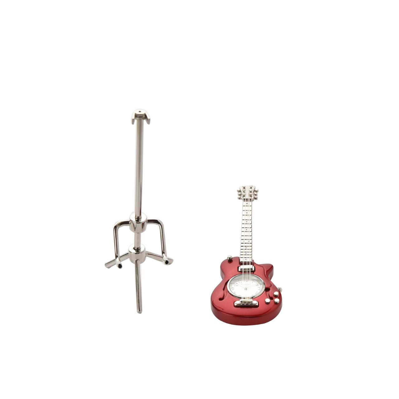 This dazzling guitar clock has a lasting style that would complement any bedside table or living room mantelpiece.