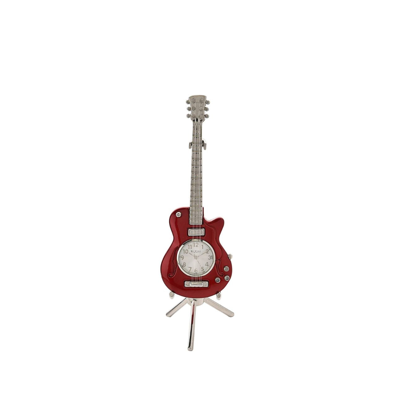 This dazzling guitar clock has a lasting style that would complement any bedside table or living room mantelpiece.