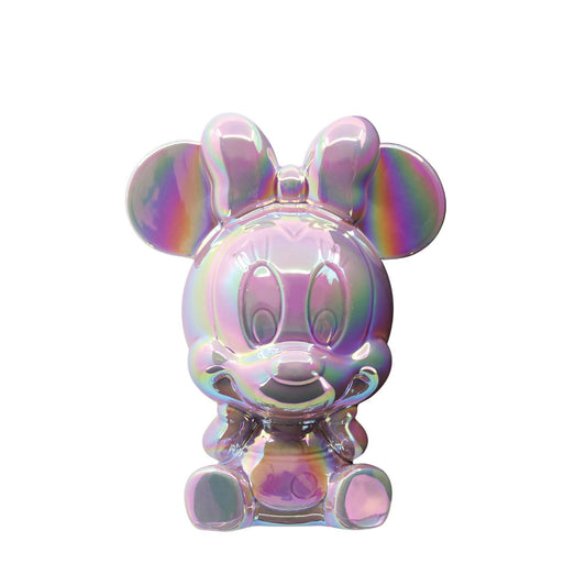 Make saving fun with the Minnie Ceramic Money Bank by Disney Showcase. It is the perfect, practical décor piece for Disney fans of all ages. At 18cm tall with a dazzling pink, iridescent finish this piece is guaranteed to catch the attention of all that see it and will add the Disney magic to any home.