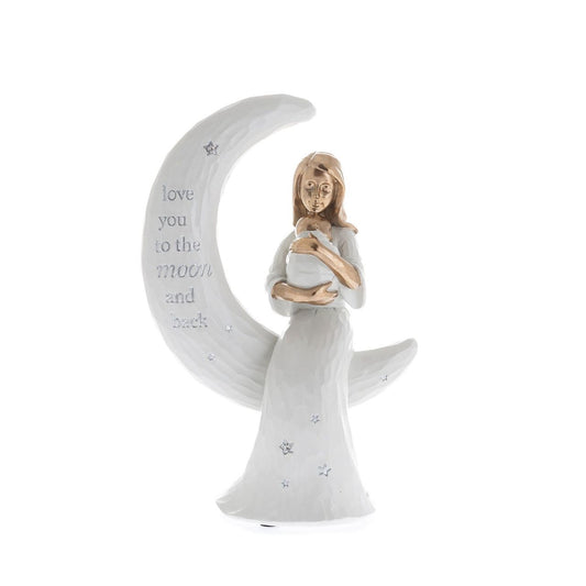 With a neutral, elegant design, this stunning mother and baby figurine is the perfect way to celebrate the love between and mother and baby.