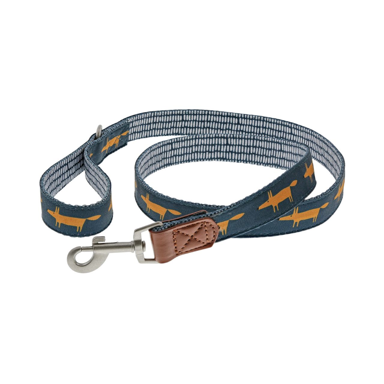 This large dog lead is tough, durable and ready for any adventurous walkies. With its modern Scandi Mr Fox design it's the perfect way to make sure your pet looks and feels their best. Don't forget the matching midnight collar to complete the set.