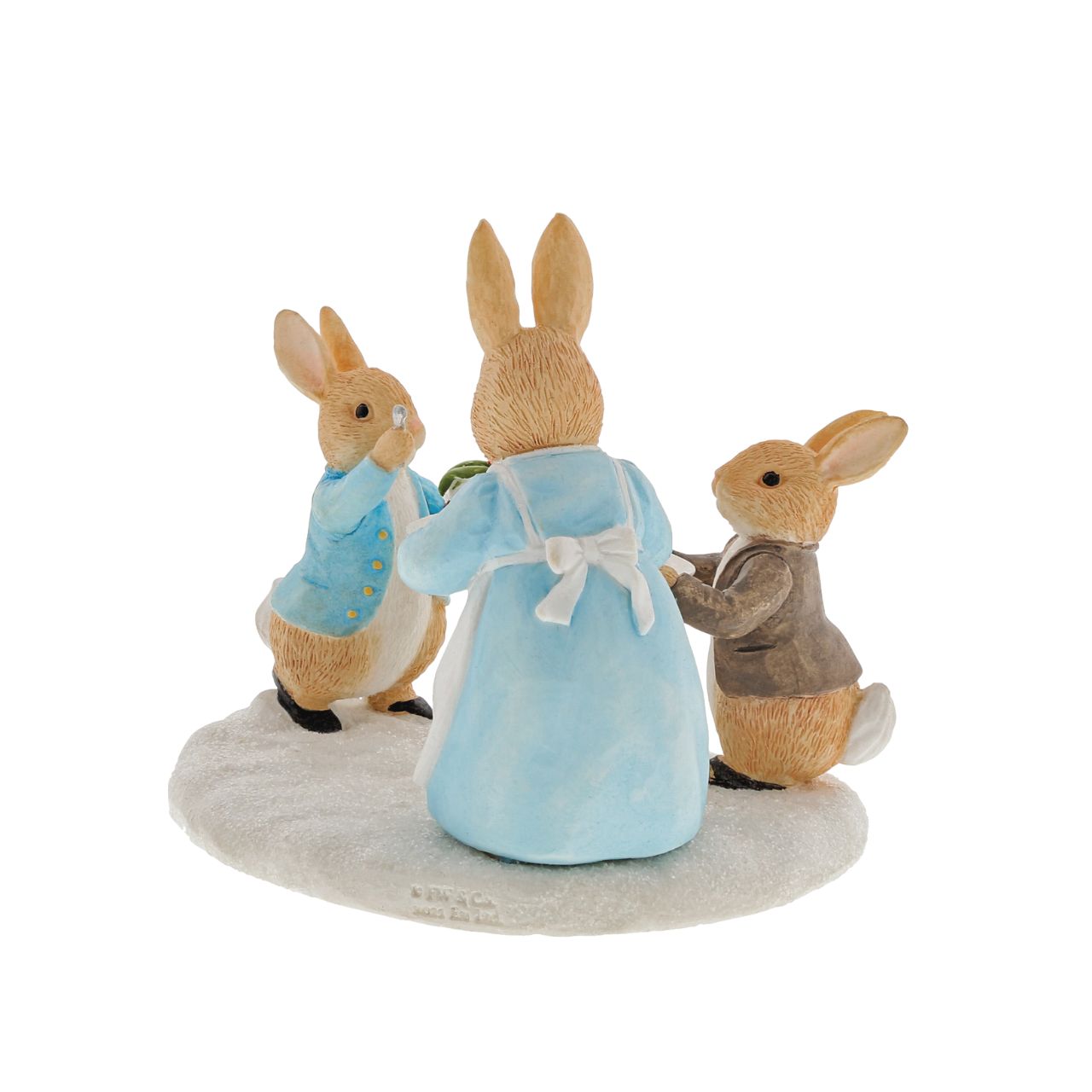 Beatrix Potter Mrs. Rabbit with a Christmas Pudding Figurine  Wish someone a very Merry Christmas with this beautiful, Mrs. Rabbit with a Christmas Pudding Figurine. This charming figurine would make a treasured keepsake over the festive period, and would be take pride of place in your home this Christmas.