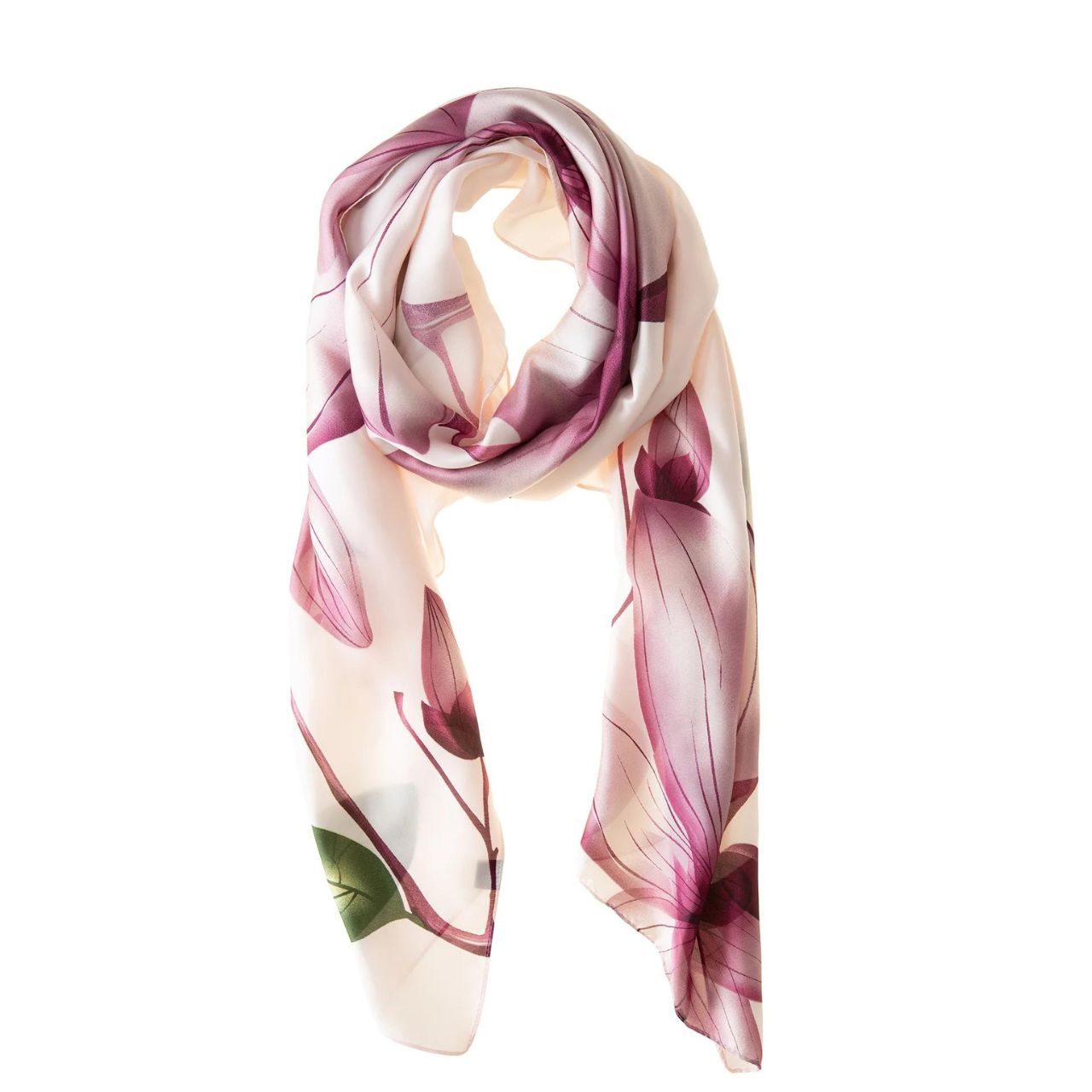 Mulberry Blossom Polyester Scarf  ﻿Our Mulberry Blossom Polyester Scarf is the perfect rich colour that will draw attention and complement any outfit. This rich, soft and comfortable scarf is a must have and also comes in a beautiful box ready for gifting. A touch of luxury for everyday life and perfect for all seasons.