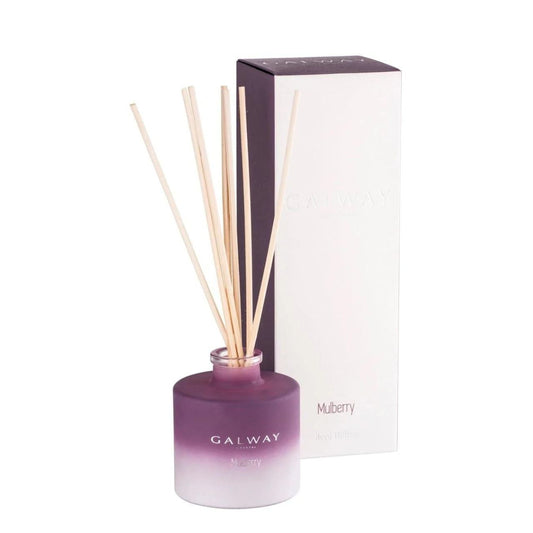 Mulberry Diffuser  Transport yourself to a special place with the perfect fragrance for your home. Our Mulberry scent will transform any room and certainly set the right mood. Bright citrus notes of bergamot and lemon peel are blended with mulberry and fig leaf.