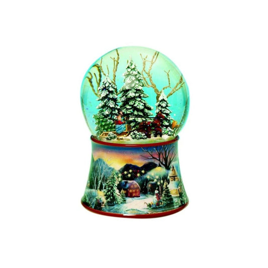 Music Box World Snow Globe Sleigh Ride