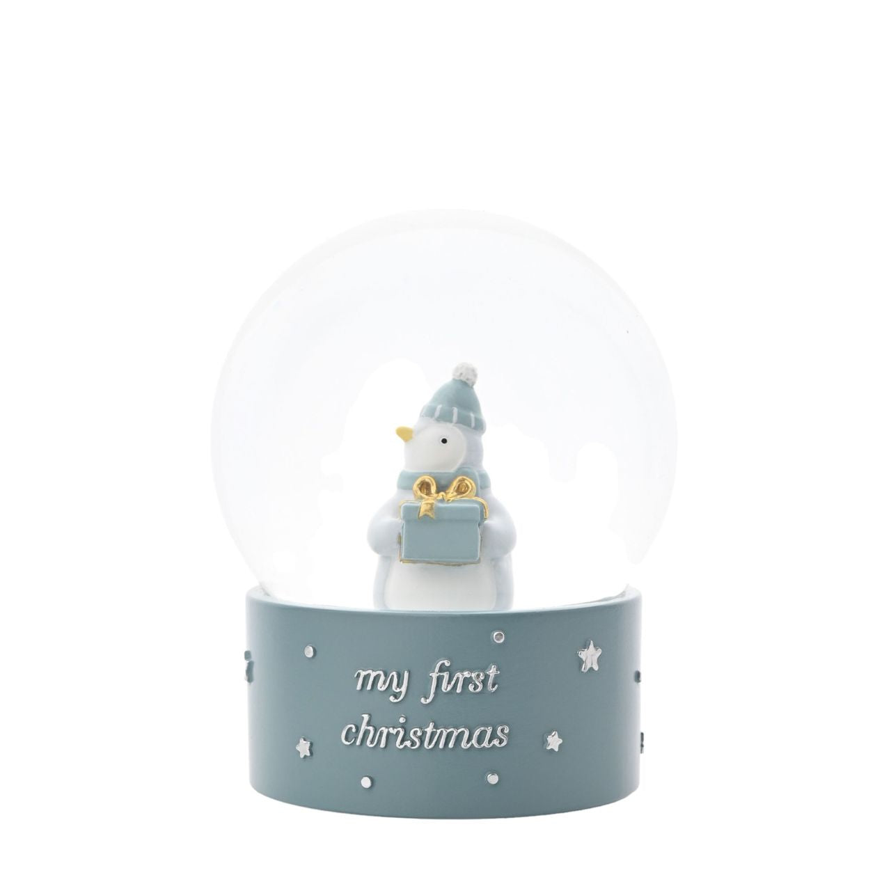 A Bambino BY JULIANA 'My First Christmas' Penguin Water Globe. Brimming with whimsical charm, this item is an enchanting addition to any nursery or Christmas display.