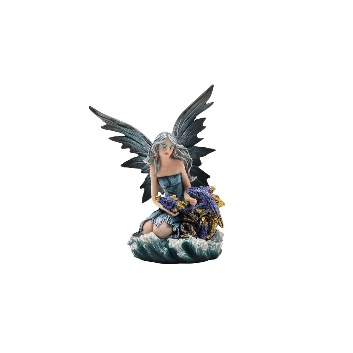 Mystic Legends Colourful Fairies set is a beautifully detailed collection of fantasy ornaments, designed to bring vibrant colour and enchanting character to any display. Each figurine features a delicately sculpted fairy seated in a unique pose, accompanied by intricately detailed dragons or elemental-inspired bases, creating a strong sense of storytelling and individuality.