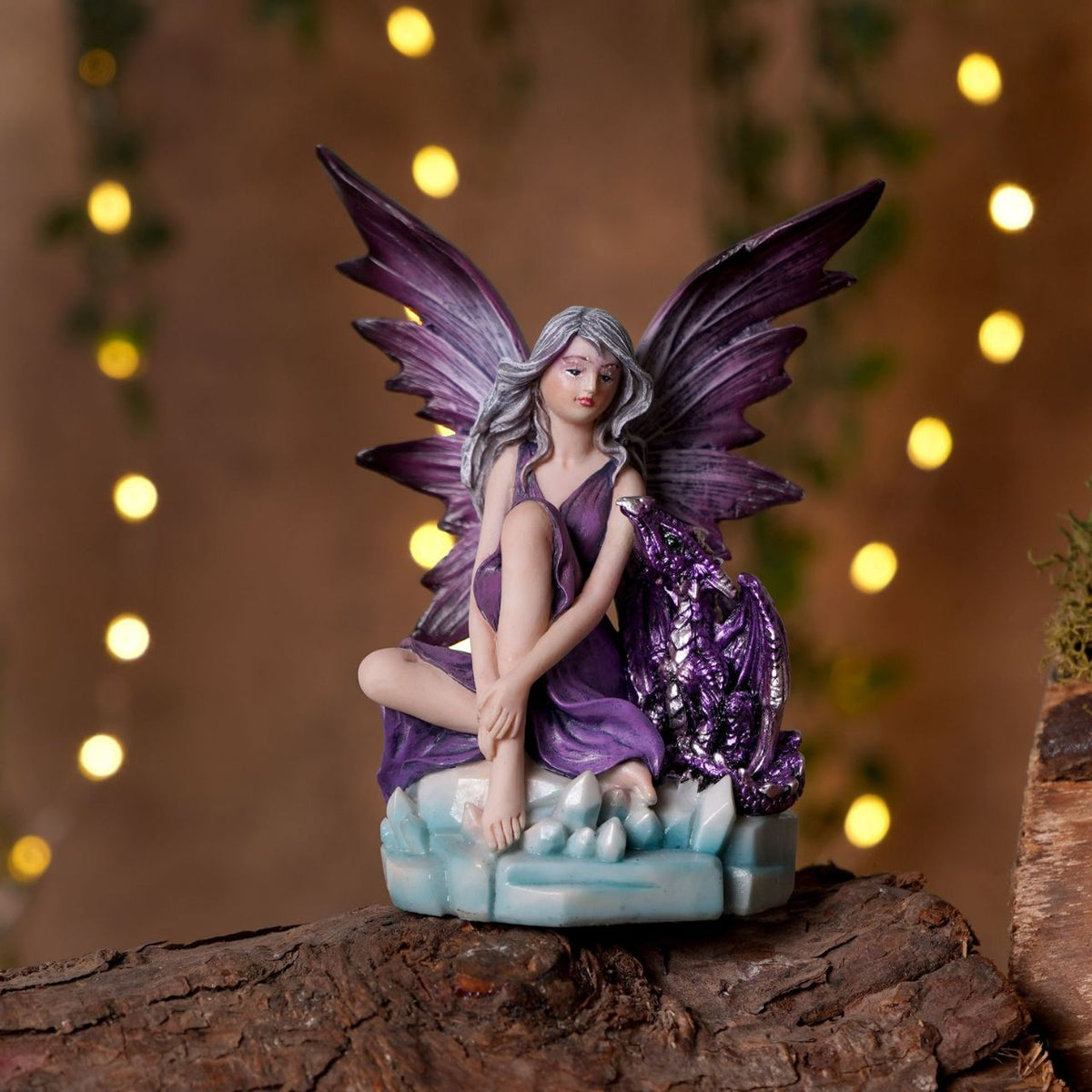 Mystic Legends Colourful Fairies set is a beautifully detailed collection of fantasy ornaments, designed to bring vibrant colour and enchanting character to any display. Each figurine features a delicately sculpted fairy seated in a unique pose, accompanied by intricately detailed dragons or elemental-inspired bases, creating a strong sense of storytelling and individuality.