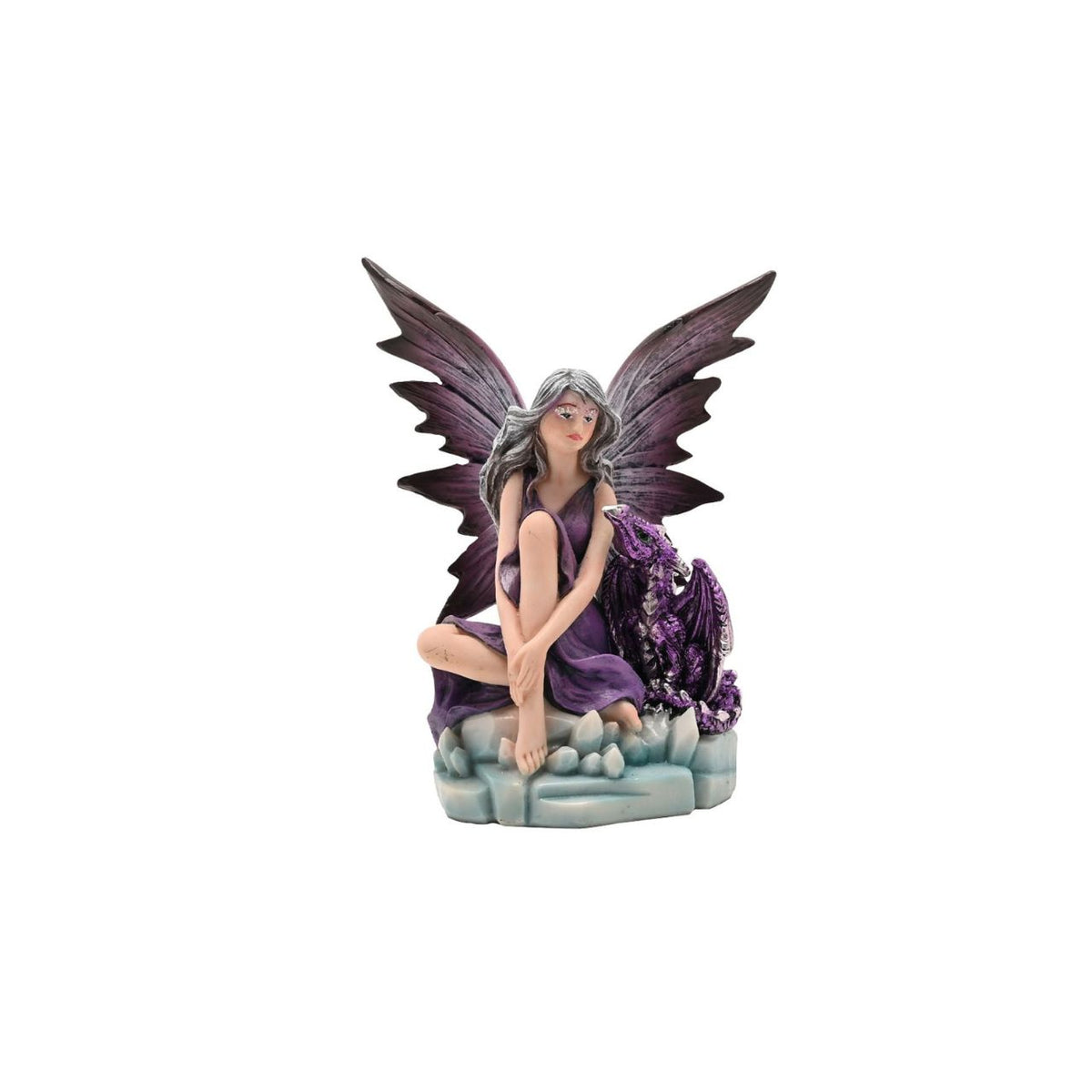 Mystic Legends Colourful Fairies set is a beautifully detailed collection of fantasy ornaments, designed to bring vibrant colour and enchanting character to any display. Each figurine features a delicately sculpted fairy seated in a unique pose, accompanied by intricately detailed dragons or elemental-inspired bases, creating a strong sense of storytelling and individuality.