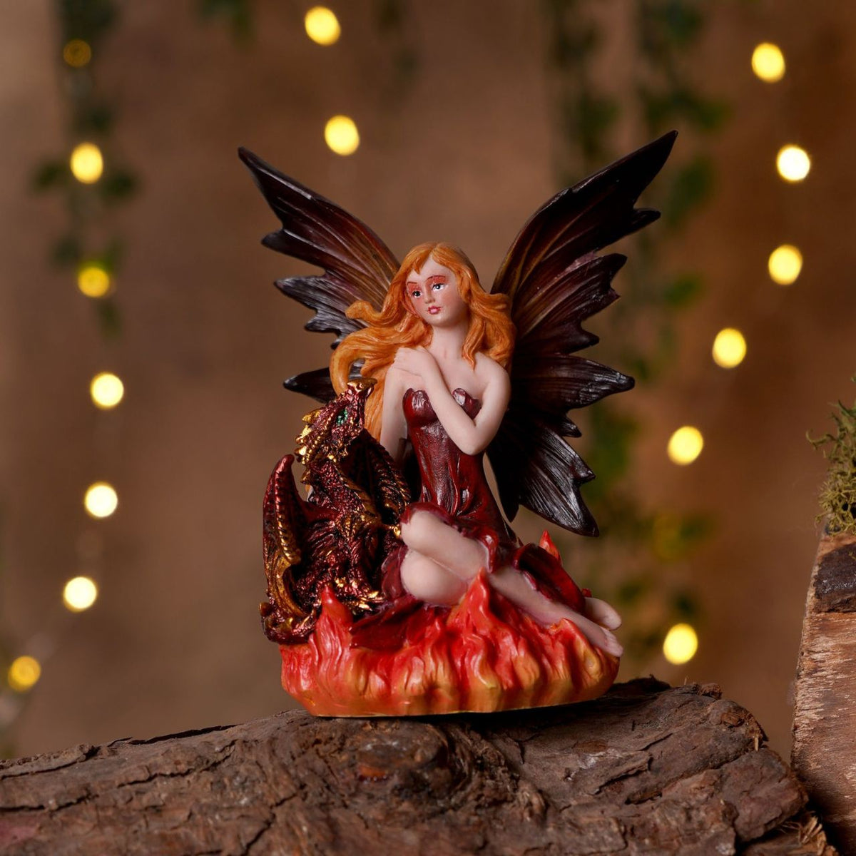 Mystic Legends Colourful Fairies set is a beautifully detailed collection of fantasy ornaments, designed to bring vibrant colour and enchanting character to any display. Each figurine features a delicately sculpted fairy seated in a unique pose, accompanied by intricately detailed dragons or elemental-inspired bases, creating a strong sense of storytelling and individuality.