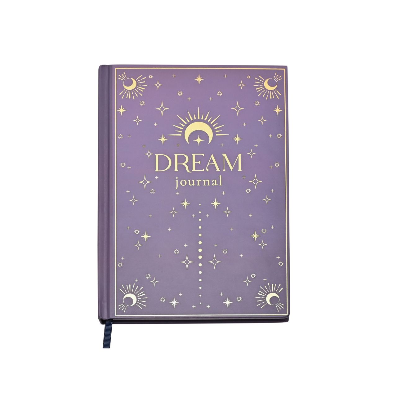Introducing the enchanting Dream Diary, a captivating journal from the Mystic Legends Collection by Juliana. With its striking purple hardcover adorned with gold celestial designs of suns, moons, and stars, this dream diary is a perfect gift for those who love to explore their dreams and inner worlds.