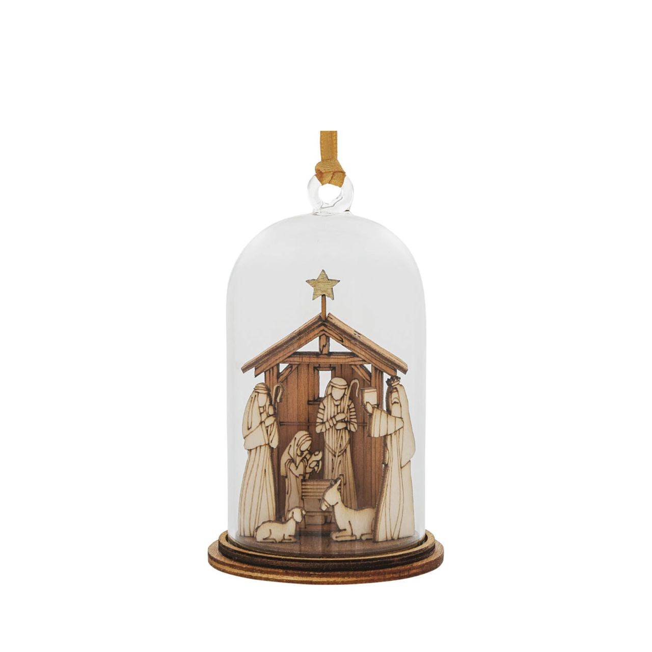 This beautiful Nativity wooden hanging ornament is the perfect way to bring the Christmas spirit into your home. Crafted from wood, this figurine features a stunning depiction of the nativity scene, complete with Mary, Joseph, the baby Jesus, shepherd, and a wise man. It is a wonderful reminder of the true meaning of Christmas and will stand out in any home.