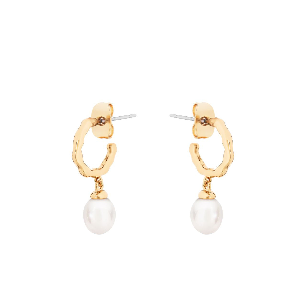 Expertly crafted, the Tipperary Natural Pearl Hoop Earrings in gold are a timeless addition to any jewellery collection. The natural pearl accents add a touch of elegance, while the sturdy gold hoops provide durability. Elevate any outfit with these versatile and sophisticated earrings.