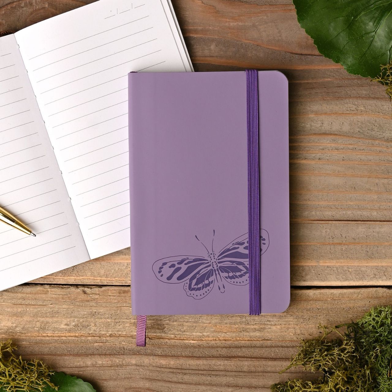 The Naturecraft Butterfly Recycled PU Notebook is a charming notebook is perfect for jotting down thoughts, ideas, and dreams.