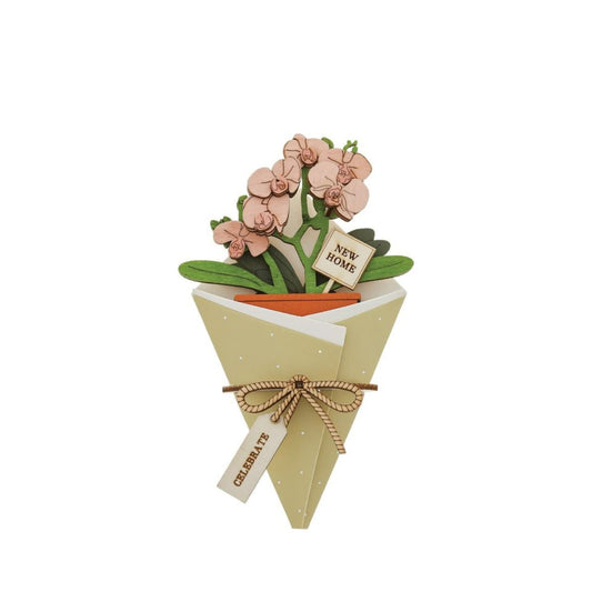 Surprise and delight someone with a beautiful bouquet figural card - Send them loads of love through the post with our letterbox inspired 3D figurine card.