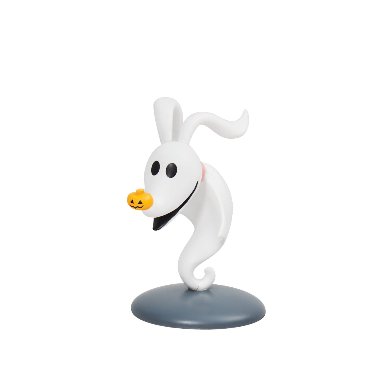 This mini Zero figurine is the perfect gift for any Nightmare Before Christmas fans. With his iconic Pumpkin nose and red collar, he will sit happily in any collection.