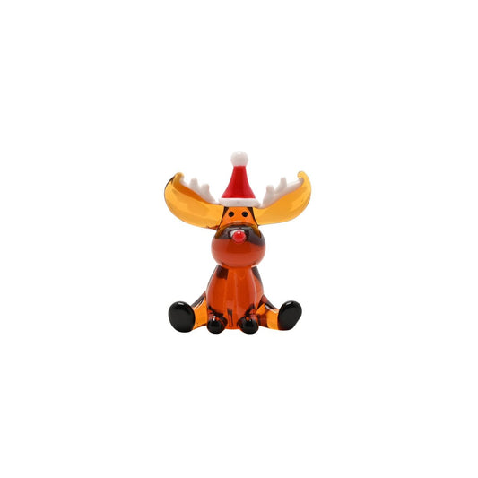 Make your store with the intricate and beautiful Festive Miniature Objet D'art Sitting Reindeer.