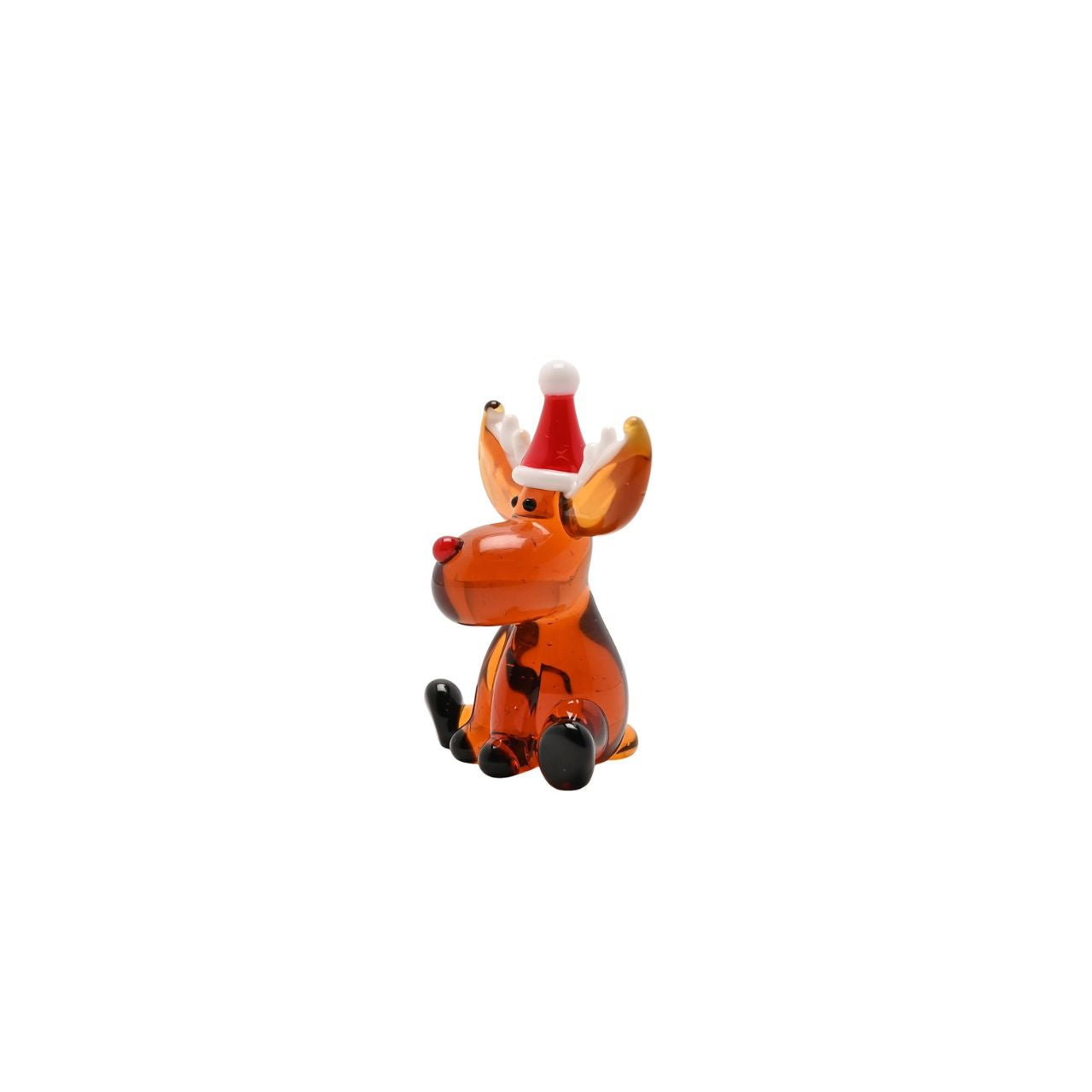 Make your store with the intricate and beautiful Festive Miniature Objet D'art Sitting Reindeer.