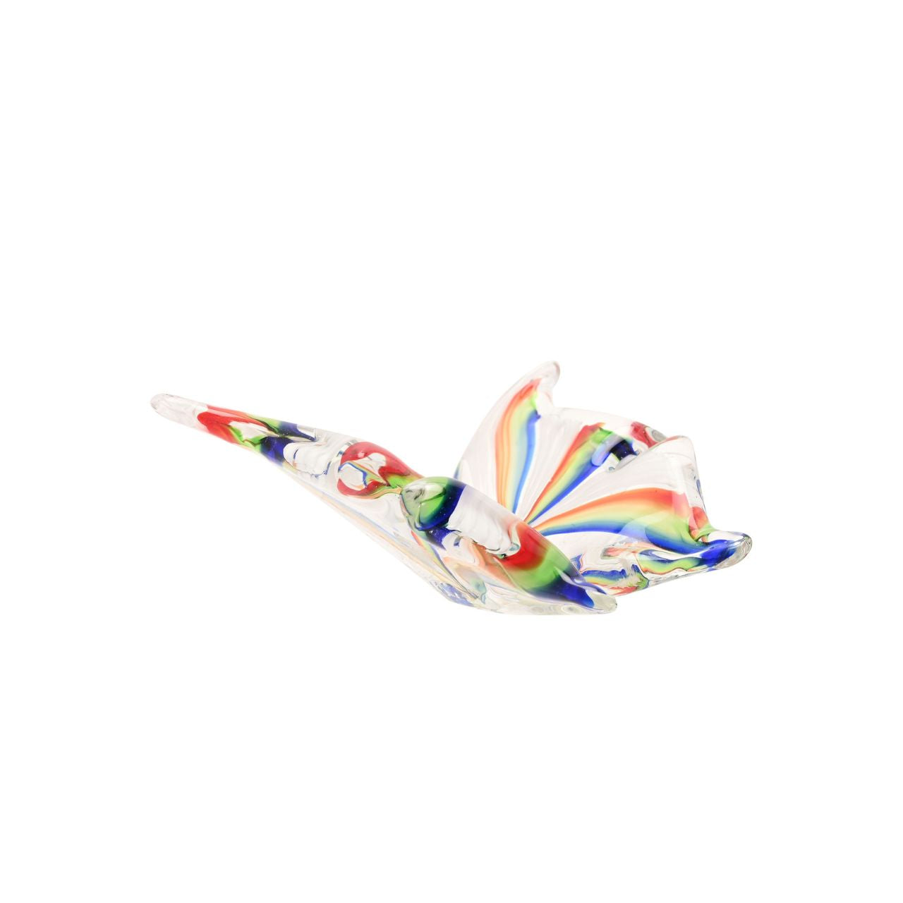 This Objets d'art Glass Figurine - Butterfly showcases the delicate beauty of nature, expertly crafted.