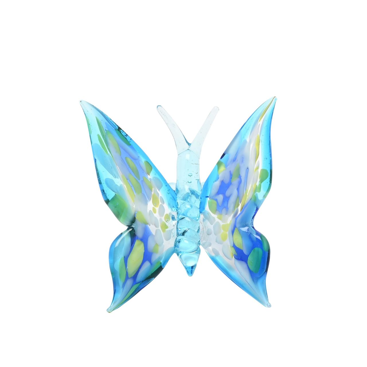 The Objets D'Art miniature glass figurine – blue butterfly by SOPHIA. Made from hand blown glass to create a 100% unique piece.