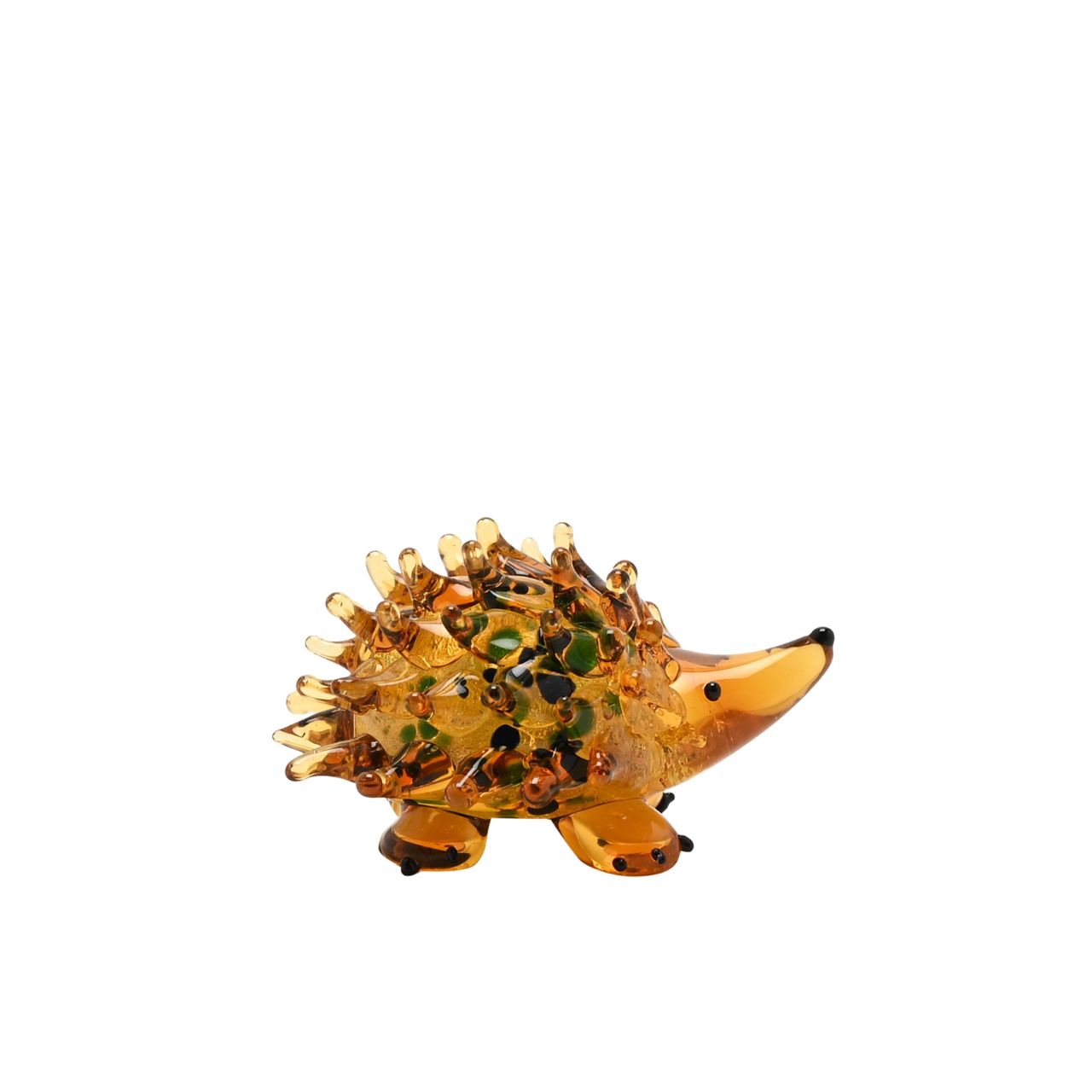 The Objets D’Art miniature glass figurine – hedgehog by SOPHIA. Made from hand blown glass to create a 100% unique piece.