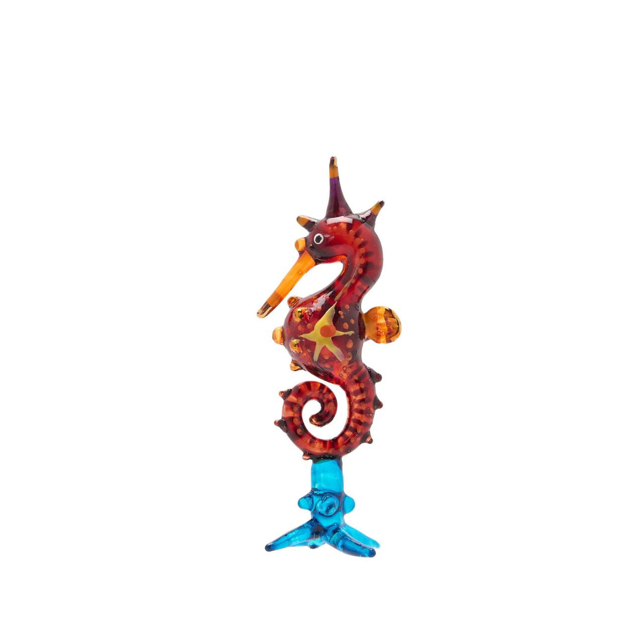 This stunning figurine boasts striking orange and blue colours, to create a cute and eye-catching ornament.