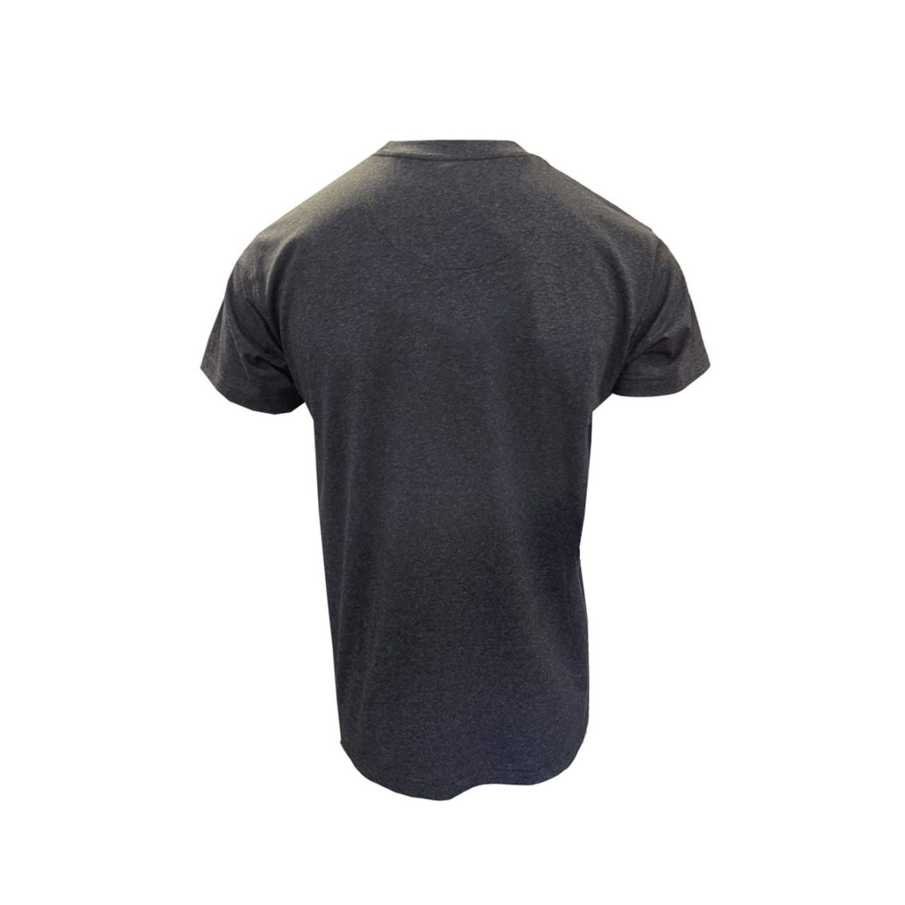 Acid Wash Grey Tee with Vintage Label Design.