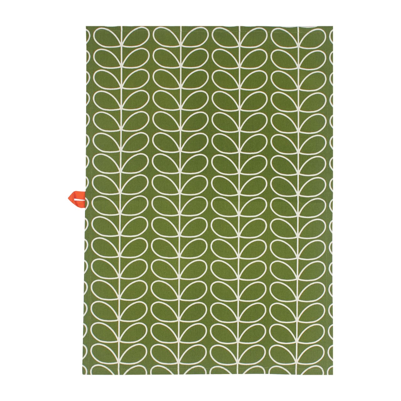 Tipperary Orla Kiely Set of 2 T-Towels - Apple A Day  Add a touch of modern style to your kitchen with this set of two Tea Towels.  The set comes with a Tea Towel that features the Linear Stem print in Green and a second Tea Towel featuring the Orla Kiely Apple. Each Tea Towel features a useful hanging loop to create an eye catching kitchen accessory even when not in use.