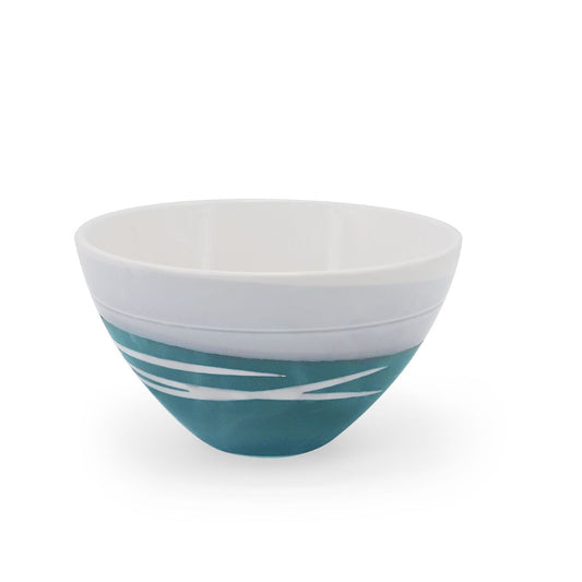 Tipperary Crystal Paul Maloney Pottery Teal S/4 Bowls  This set of 4 Teal bowls is crafted by Paul Maloney Pottery, making them a beautiful addition to any kitchen or dining area. The unique teal colour brightens up the space and adds a delightful touch to your décor. Each bowl is durable and strong, ensuring they will stay in your home for years to come.