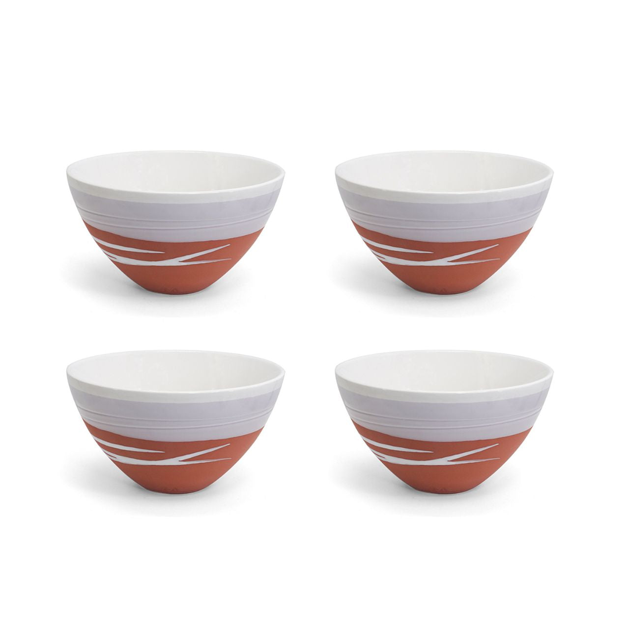 This set of 4 Terracotta bowls is crafted by Paul Maloney Pottery, making them a beautiful addition to any kitchen or dining area. The unique Terracotta colour brightens up the space and adds a delightful touch to your décor. Each bowl is durable and strong, ensuring they will stay in your home for years to come.