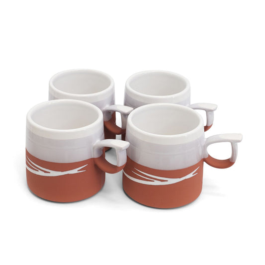 This Paul Maloney Pottery Terracotta set of Mugs is the perfect way to enjoy your favourite hot beverage. Crafted by renowned potter Paul Maloney, this mug is made of durable and long-lasting clay, with a glazed teal finish that is sure to impress. Ideal for all kinds of hot drinks, this mug is sure to bring elegance to your morning routine.