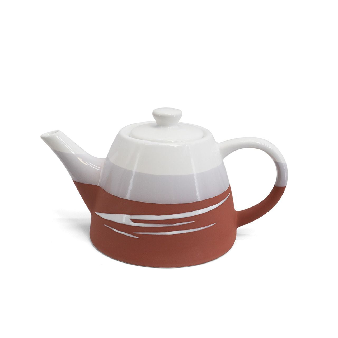 Crafted from high-quality stoneware clay, the Paul Maloney Pottery Terracotta Tea Pot is carefully handmade with traditional pottery techniques for a unique finish. Enjoy your favourite brew in style with this stylish, Terracotta-coloured tea pot.