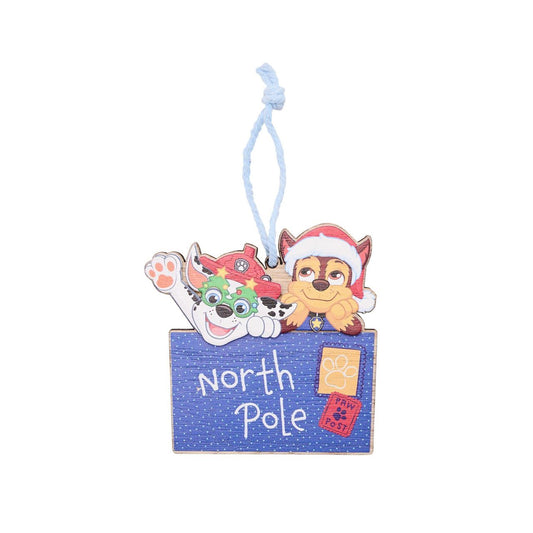 Paw Patrol hanging decoration featuring Chase and Marshall.