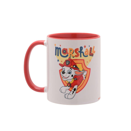 This mug will provide fans of the show with pleasure as they pay homage to the character Marshall. Marshall serves as the team’s firefighting-pup, known for his bravery and dedication. This is signified by his firefighter’s hat and the wording listed on the side, ‘I’m fired up!’