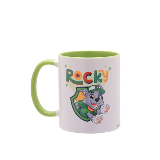 This joyful mug will provide fans of the show with pleasure as they pay homage to the character Rocky. Rocky serves as the team’s eco-pup, with a strong focus on recycling. This is signified by his green-themed outfit and the wording listed on the side, ‘Green means go!’