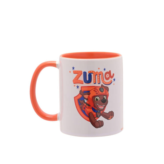 This mug will provide fans of the show with pleasure as they pay homage to the character Zuma. Zuma serves as the team’s water-based rescue-pup, known for his aquatic tasks. This is signified by his orange scuba gear as well as the wording listed on the side, ‘Ready to dive in!’