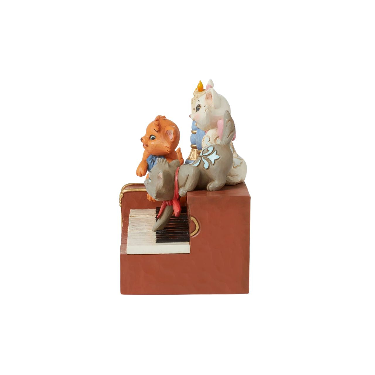 The mischievous but oh so cute kittens from Disneys Aristocats are ready play a tune. Berlioz, Marie and Toulouse are perched atop this piano, reminiscent of the iconic scene from the 1970 film, reimagined by Jim Shore as part of his Disney Traditions collections.