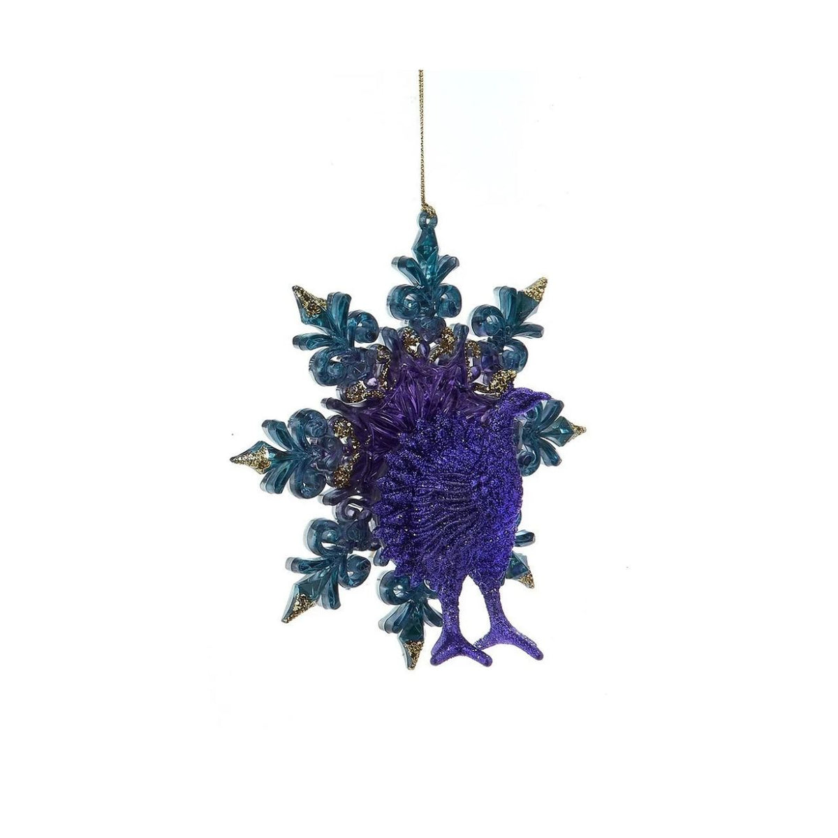 Bring festive elegance to your tree with this stunning Peacock Fan Christmas Hanging Ornament. Featuring intricate peacock-inspired detailing, this decorative piece captures the beauty and grace of the iconic bird in a holiday-ready design.