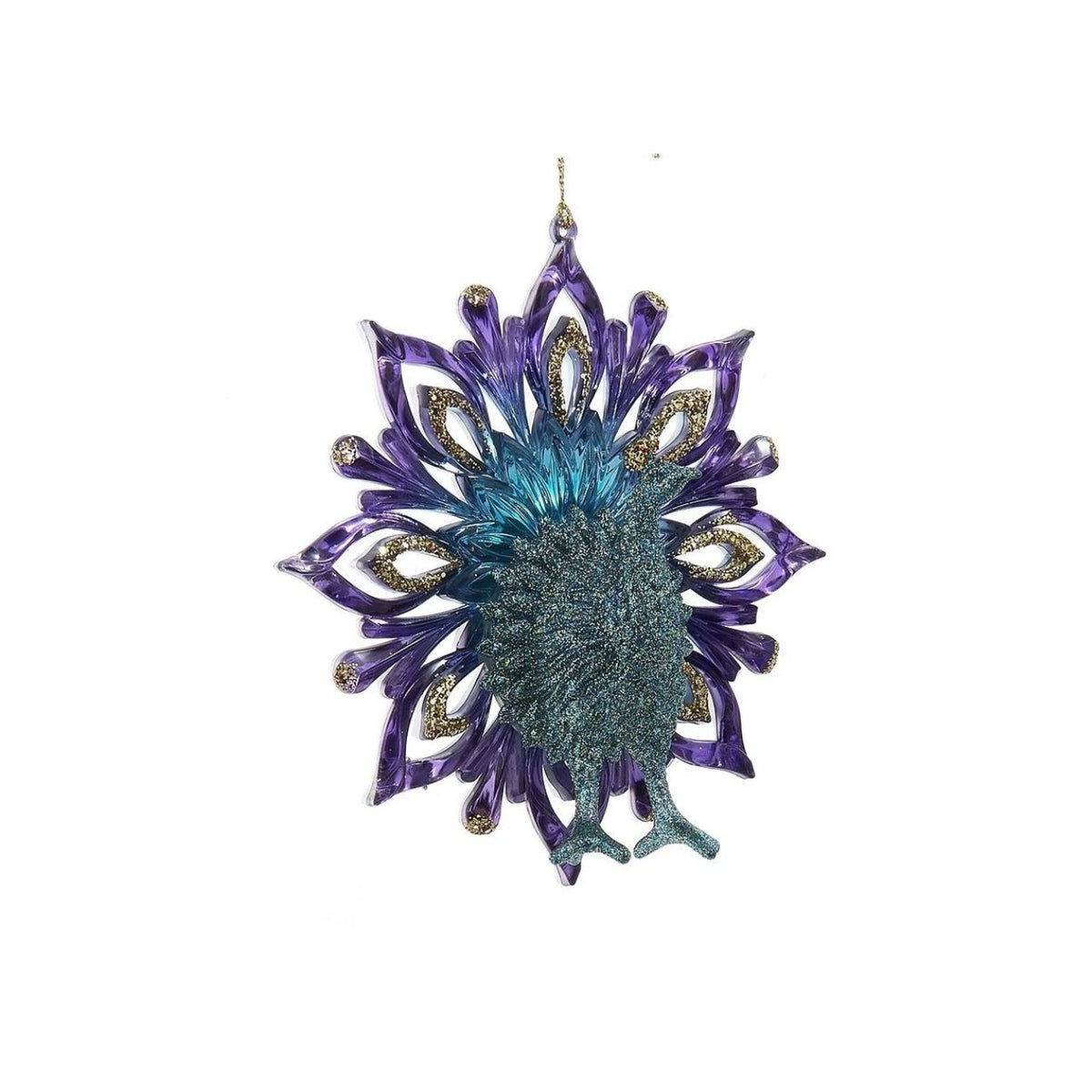 Bring festive elegance to your tree with this stunning Peacock Fan Christmas Hanging Ornament. Featuring intricate peacock-inspired detailing, this decorative piece captures the beauty and grace of the iconic bird in a holiday-ready design.