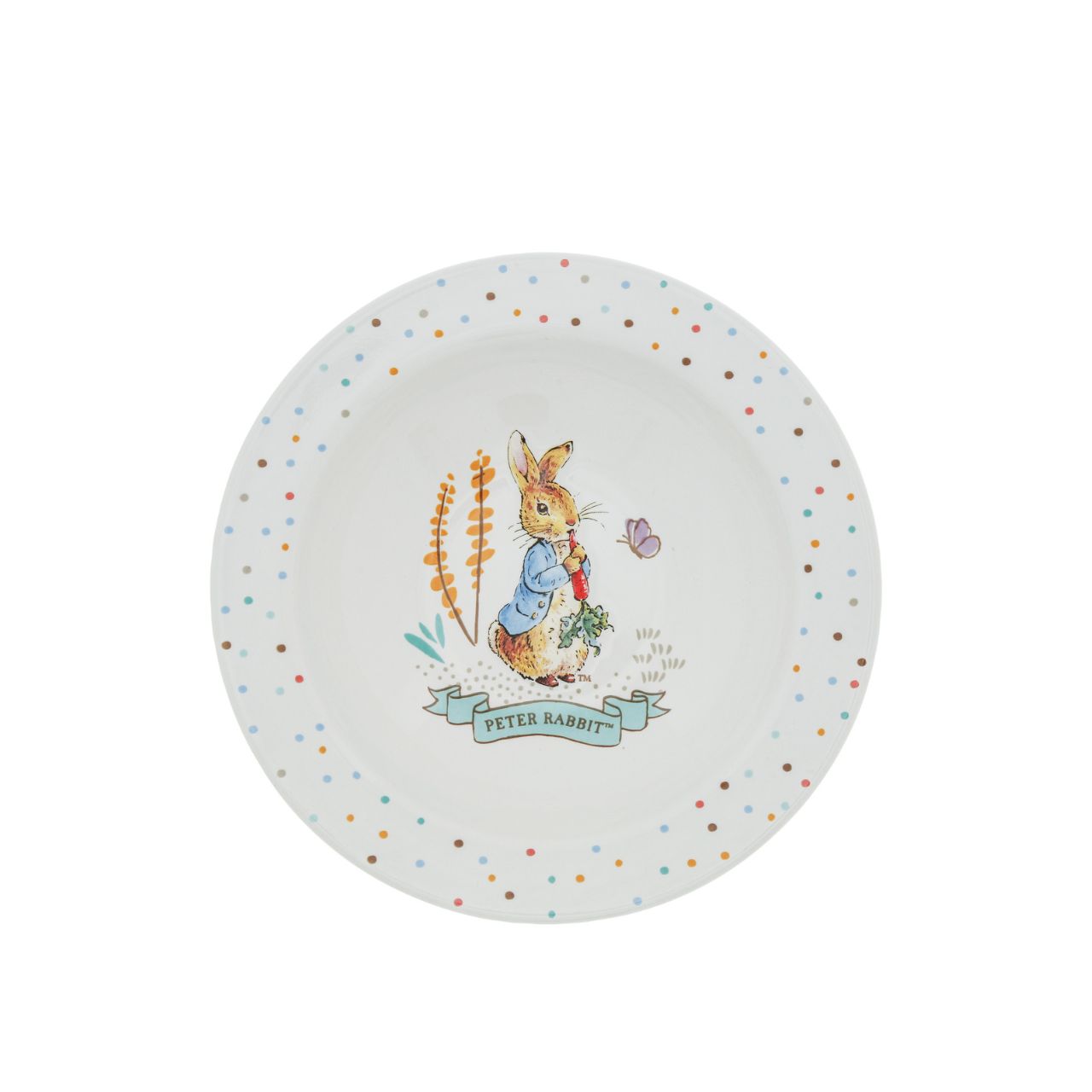 Enhance your product line-up with the delightful Peter Rabbit Ceramic Dinner Set. This beautifully crafted set includes a ceramic plate, bowl and mug all featuring embossed character artwork, showcasing the timeless charm of Beatrix Potter's beloved characters. Each piece is designed with intricate detail and vibrant colours, perfect for both daily use and display.