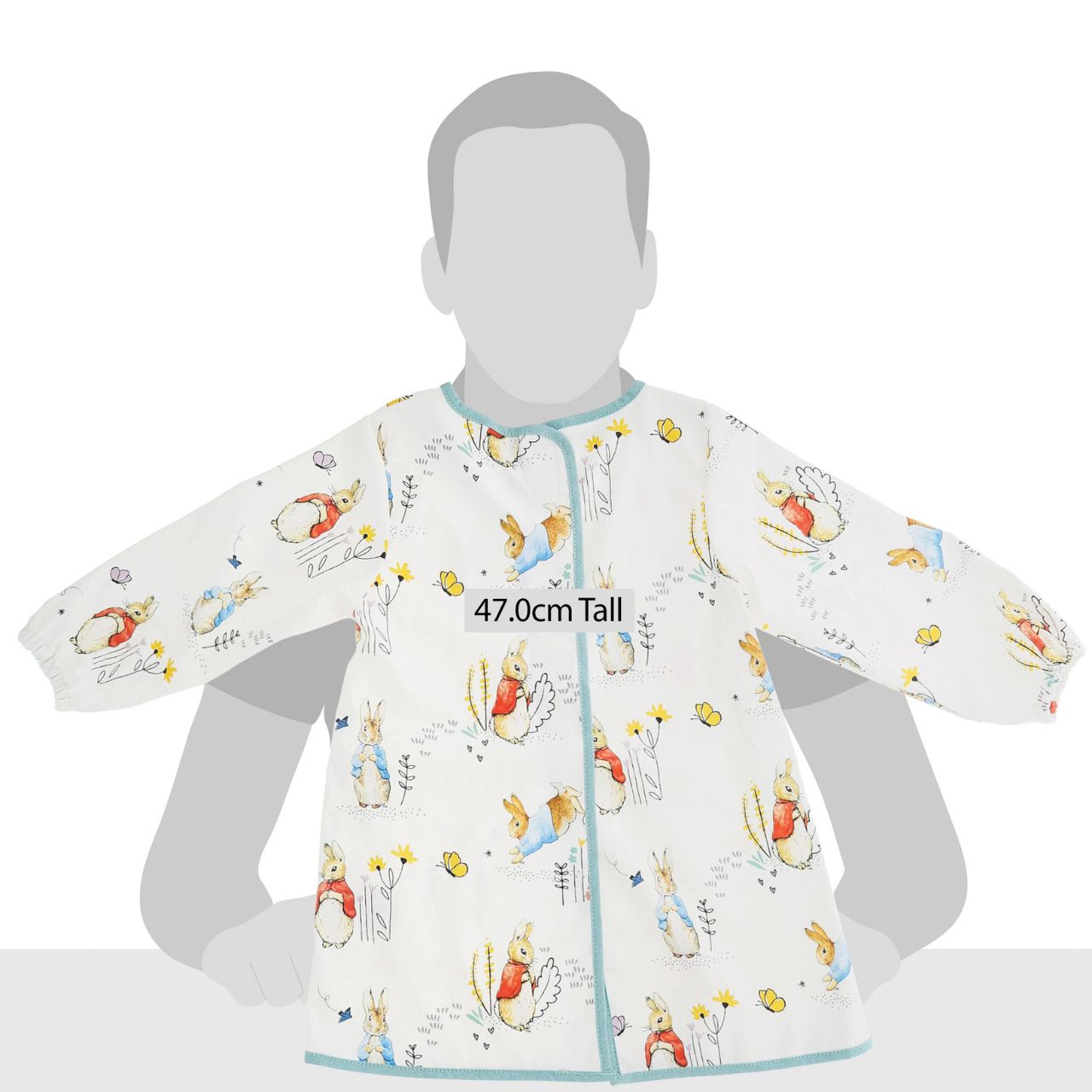 Simply paw-fect for sticky little fingers come mealtime, grubby paws after playing in the garden or slips and spillages during arts and craft time, this very versatile piece is sure to be a hit with parents and care-givers of little ones.