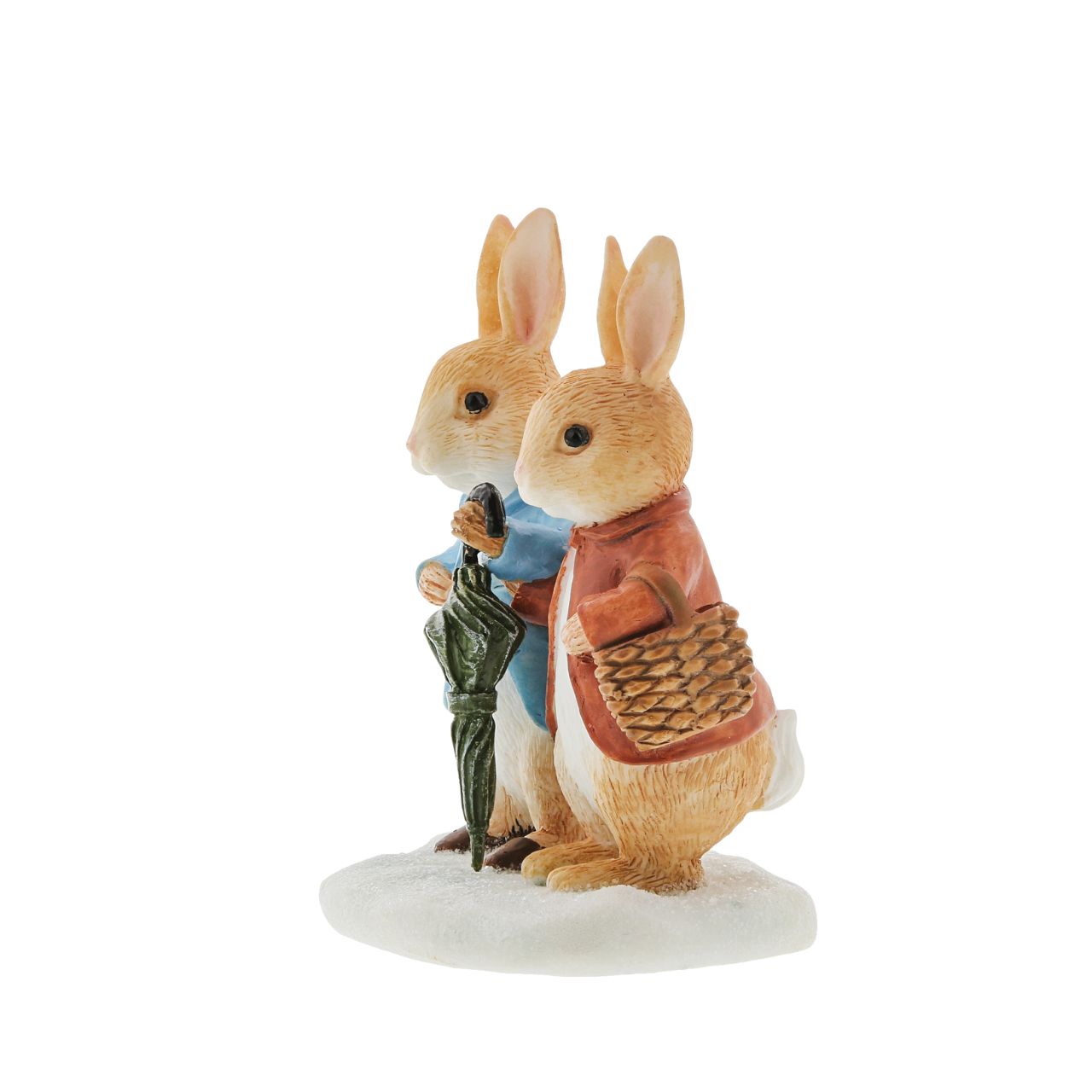 Beatrix Potter Peter Rabbit and Flopsy in Winter Figurine  Brand new from Enesco, our Peter Rabbit and Flopsy in Winter Figurine is the best way to wish a Beatrix Potter fan a Merry Christmas. This charming figurine would make a treasured keepsake over the festive period and would take pride of place in your home.